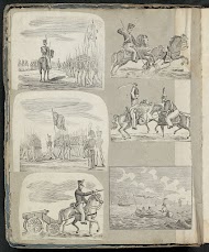 Albumblad met diverse voorstellingen