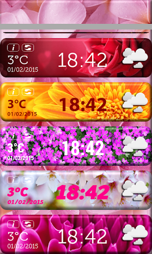 免費下載天氣APP|Flowers Clock Weather Widget app開箱文|APP開箱王