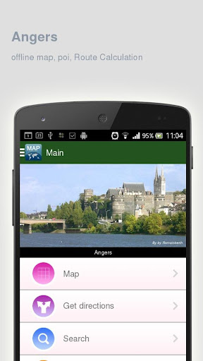 Angers Map offline