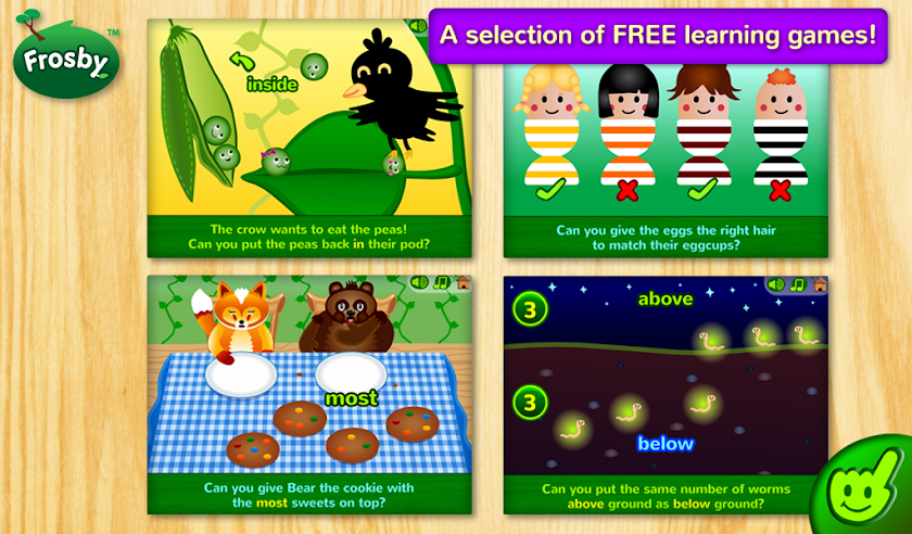 Frosby Learning Games Free Screen 2