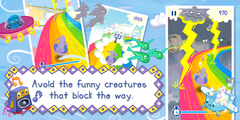 Thunder Bunnys Rainbow Slide Screen 2