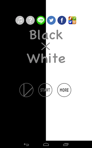 Black × White