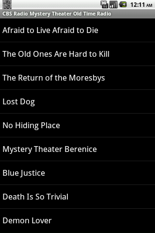 【免費音樂App】CBS Radio Mystery Theater OTR-APP點子