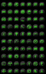 3D Black and Green - Icon Pack poster 5