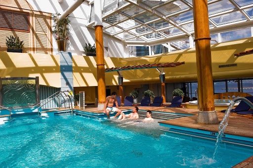 Chill out with family or friends in Celebrity Constellation's indoor Solarium.