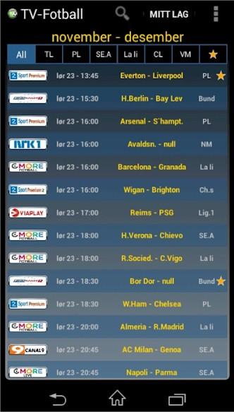 TV-fotball Pro Screen 1