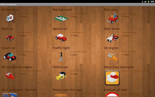 download Brick car examples free