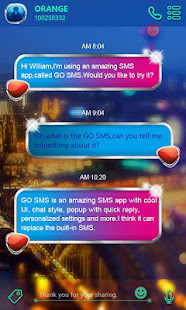 GO SMS PRO BEAUTY NIGHT THEME(圖2)-速報App