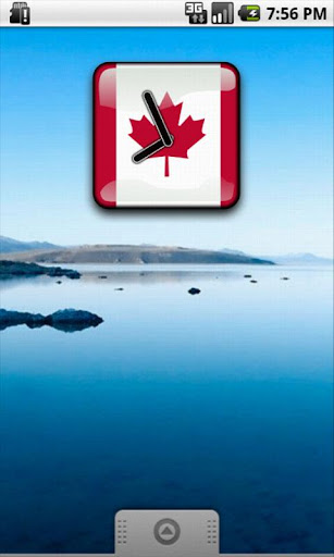 Canada Flag Clock Widget