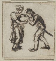 Twee staande figuren