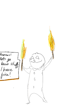 today I gave pumpkins fire.