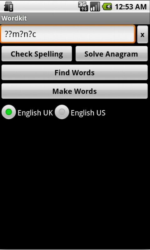 WordKit Screen 1