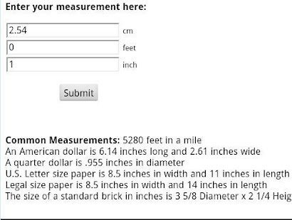 Cm To Feet Converter