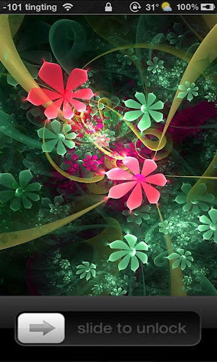 【免費程式庫與試用程式App】4D Flowers Lock Screen-APP點子