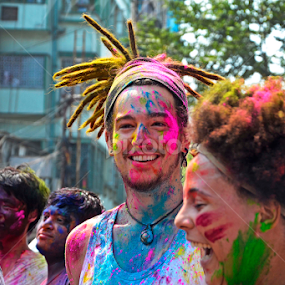 Happy holi by Piyali Chowdhury - People Street & Candids
