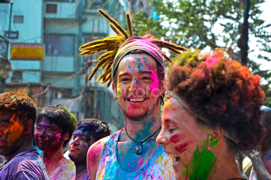 Happy holi by Piyali Chowdhury - People Street & Candids