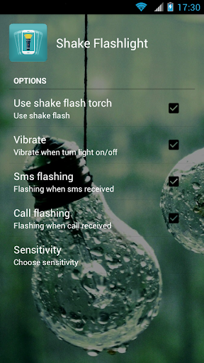 Shake flashlight