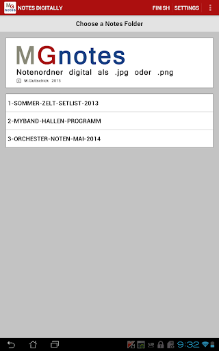 MGnotes Digital Notes Map