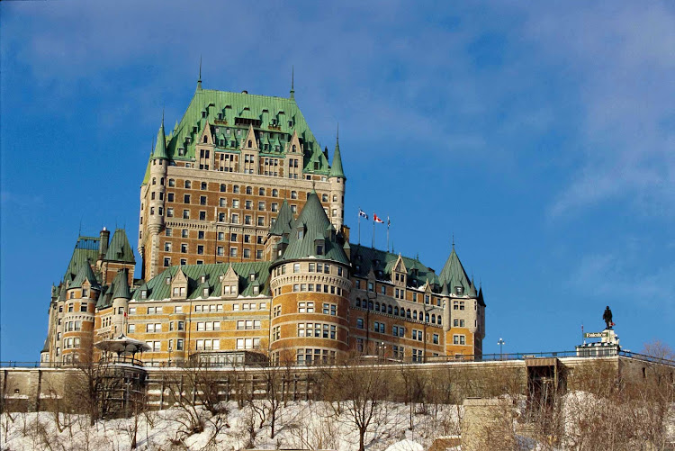 Chateau Frontenac, a historic grand hotel in Quebec City, Canada.