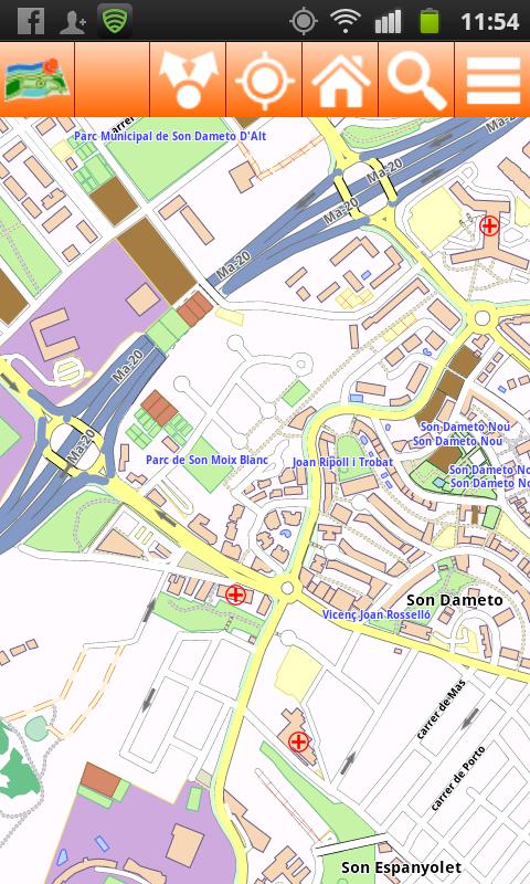 Android application Mallorca Offline mappa Map screenshort