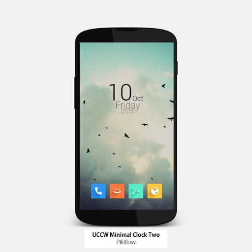 UCCW Minimal Clock 2 Black