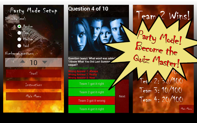 Ultimate Horror Quiz Screen 3