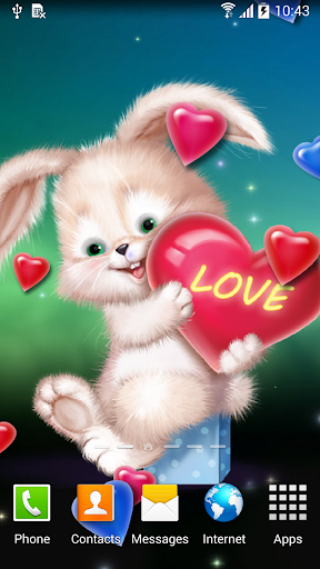 Cute Bunny Live Wallpaper