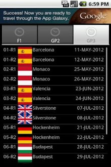 Unofficial F1 Schedule 2012