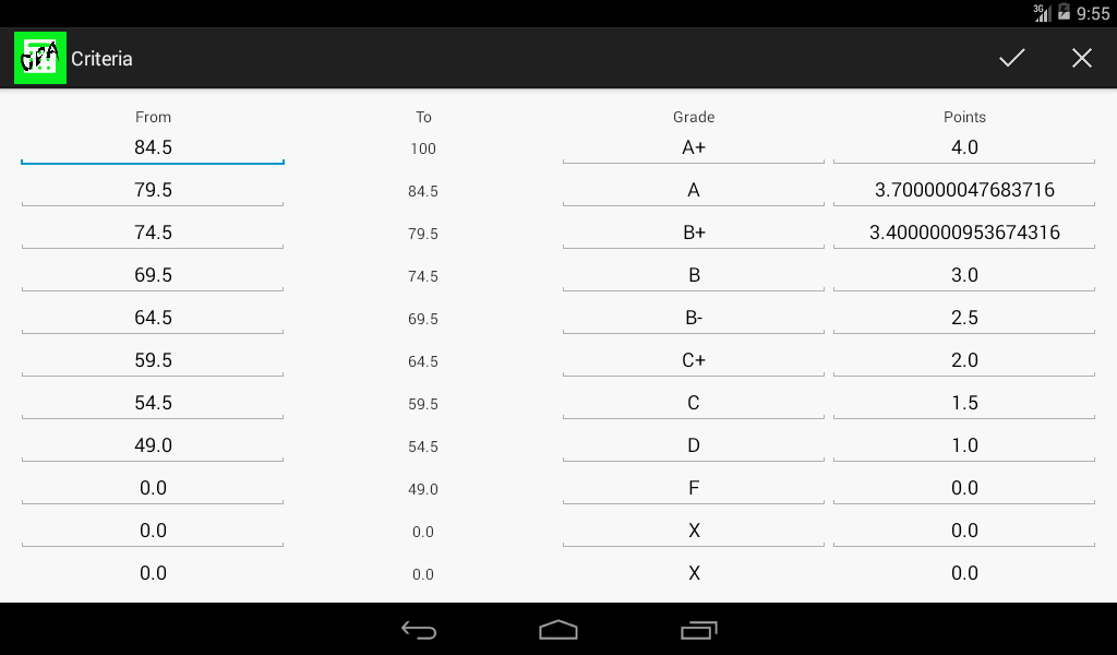GPA Calculator Android Apps on Google Play