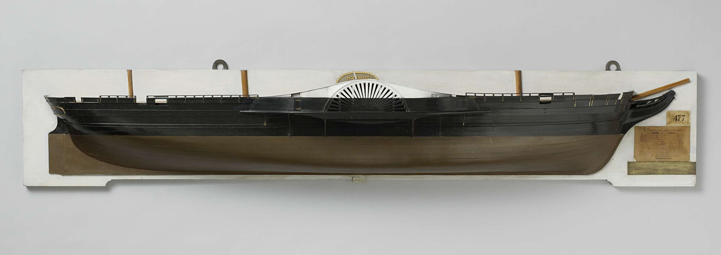 Half Model of a Paddle Steamer
