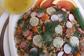 Buckwheat Tabbouleh with Roasted Young Turnips and Crunchy Radishes