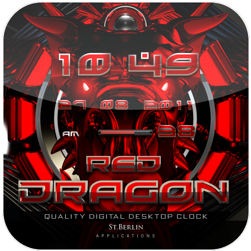 Red Dragon digital Clock 生活 App LOGO-APP開箱王