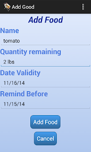 Lastest Food Validity APK for PC