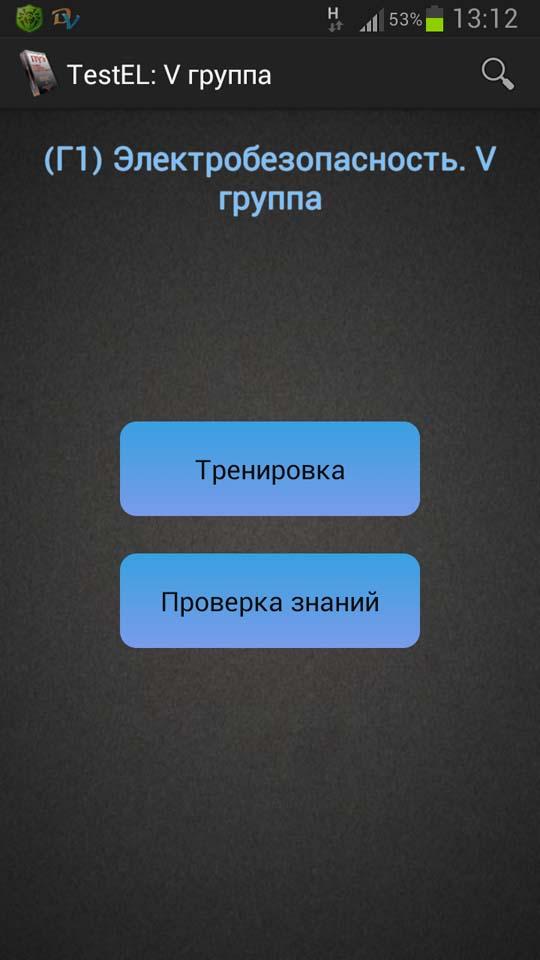 TestEL:III группа до 1000 В Screen 1