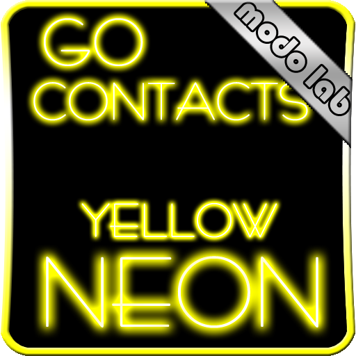 Yellow Neon GO contacts theme LOGO-APP點子