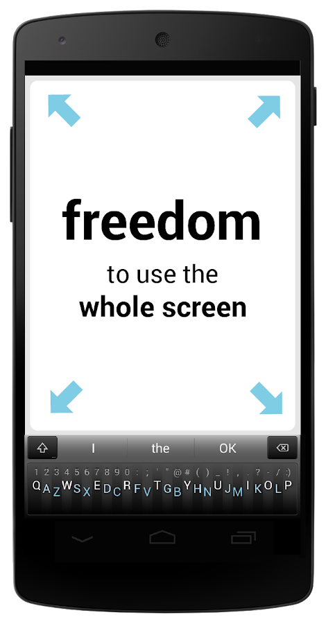 Minuum Keyboard - screenshot