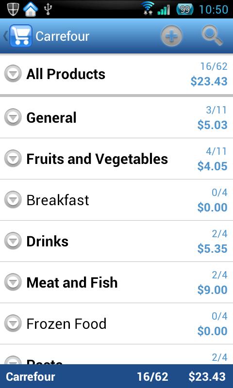 Pocket Shopping Screen 2