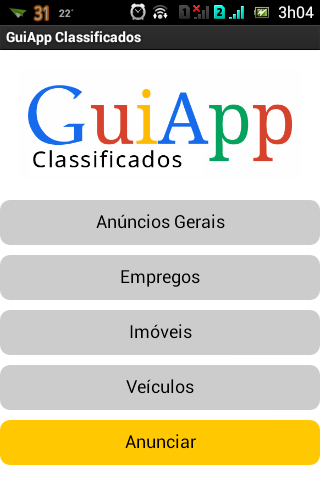 GuiApp Classificados