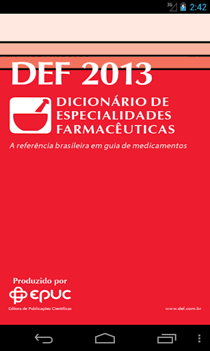 DEF - Dicionário Farmacêutico