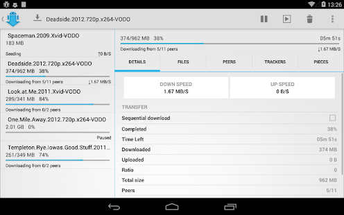 aTorrent - Torrent Downloader - screenshot thumbnail