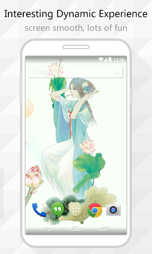 【免費個人化App】Lotus Fairy Live Wallpaper-APP點子