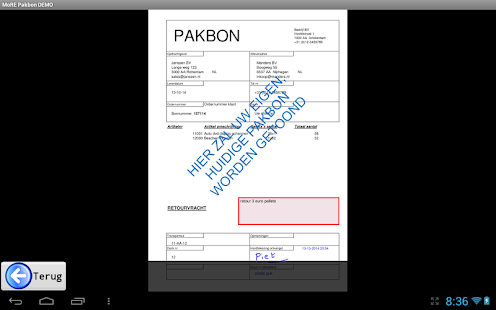 MoRE Pakbon App Demo Screenshots 7