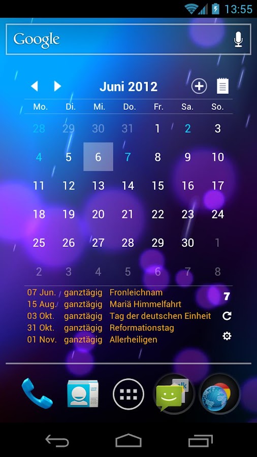    Calendar Widget+Status PRO- screenshot  