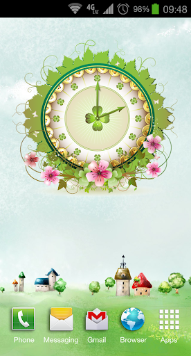 Floral Clock - Garden Clock