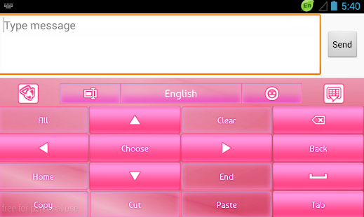 GO Keyboard Pink Satin Screenshots 5