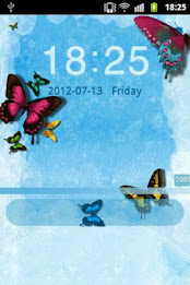 Téma Modrý motýl GO Locker poster 2