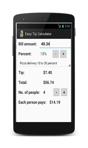 Easy Tip Calculator