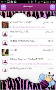 Download GO SMS - Zebra Pastel Bee APK for Android