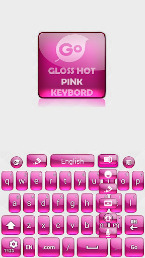 【免費個人化App】Glossy Keyboard Fuchsia Theme-APP點子