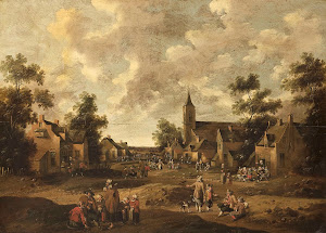 RIJKS: Cornelis Droochsloot: Village Street 1664